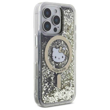 HELLO KITTY ETUI HARDCASE LIQUID GLITTER FEVER DO IPHONE 16 PRO DO MAGSAFE