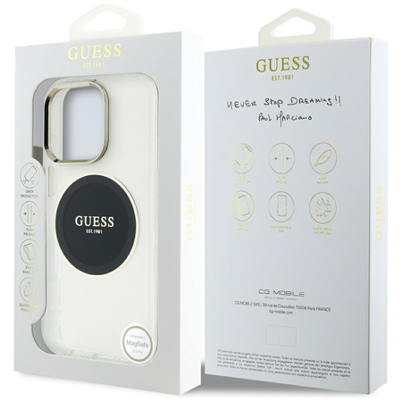 GUESS ETUI CASE POKROWIEC MAGNETYCZNY DO IPHONE 16 PRO DO MAGSAFE LOGO