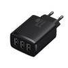 Baseus Compact ładowarka sieciowa 3x USB 17W czarny (CCXJ020101)