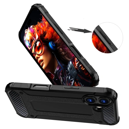 HURTEL ETUI HYBRID ARMOR DO IPHONE 17 PANCERNE OCHRONNE Z ODPOWIEDNIM