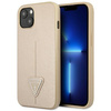 Guess GUHCP13SPSATLE iPhone 13 mini 5,4" beżowy/beige hardcase SaffianoTriangle Logo