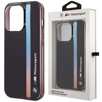 Etui BMW BMHCP14S22HVGV na iPhone 14 - czarne IML Tricolor Stripe