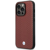 Etui BMW BMHMP14X22RFGR na iPhone 14 Pro Max burgundowy/burgundy Leather Diamond Pattern MagSafe