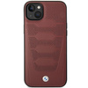 Etui BMW BMHCP14S22RPSR na iPhone 14 burgundowy/burgundy Leather Seats Pattern