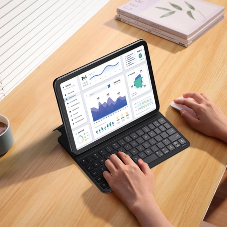 Etui z klawiaturą Baseus Brilliance Series na iPad mini 8.3'' (6 gen.) + kabel USB-C - czarne