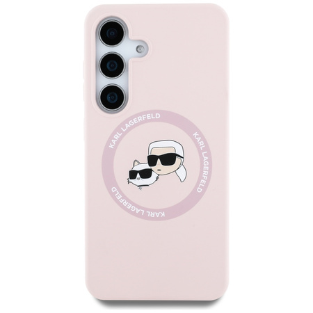 KARL LAGERFELD ETUI SILICONE DOUBLE HEADS DO SAMSUNG GALAXY S25+ POKROWIEC