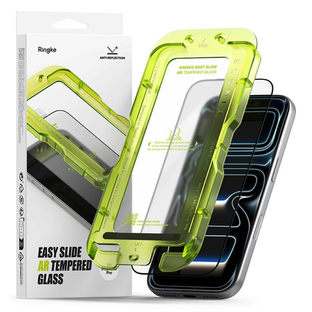 SZKŁO HARTOWANE RINGKE EASY SLIDE ANTI REFLECTIVE TEMPERED GLASS IPHONE 17 PRO BLACK