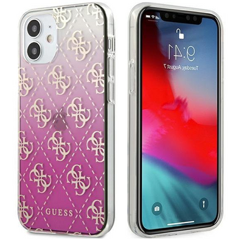 Guess GUHCP12SPCU4GGPI iPhone 12 mini 5,4" różowy/pink hardcase 4G Gradient