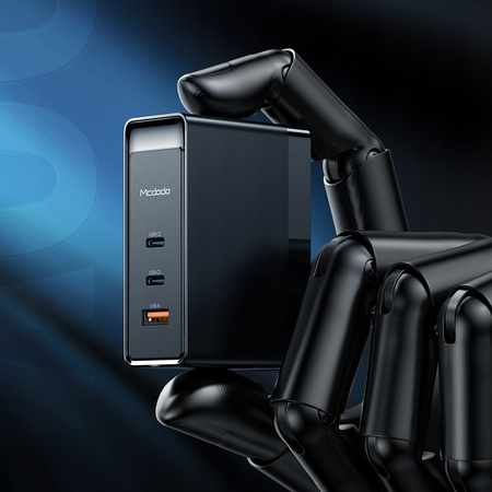 £adowarka do telefonu, do laptopa, GAN, Szybka, USB-C PD, USB-A, QC, 100W, Uniwersalna, Mcdodo