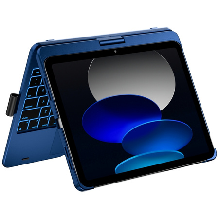 Etui Typecase Flexbook Touch z klawiaturą do iPad 11" (A16) 2025 / iPad 10.9" 2022 ciemno niebieski