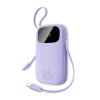 Powerbank Baseus EnerFill FC21 Qpow 3 Ultra 20000mAh 22.5W z wyświetlaczem cyfrowym z dołączonym kablem - fioletowy