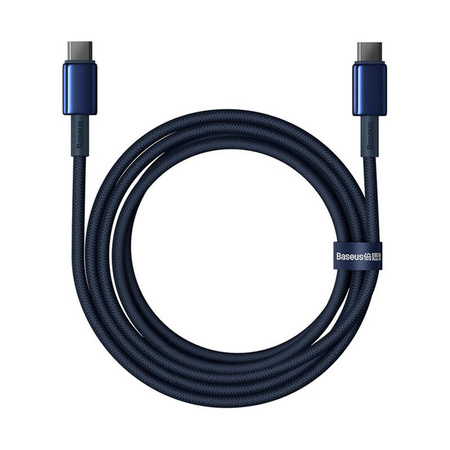 BASEUS KABEL USB-C DO USB-C 100W DO TELEFONÓW 2M DO ŁADOWANIA BŁYSKAWICZNIE