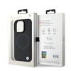BMW BMHMP16L23RTPK iPhone 16 Pro 6.3czarny/black hardcase Sign Leather Half Textured And Circle MagSafe