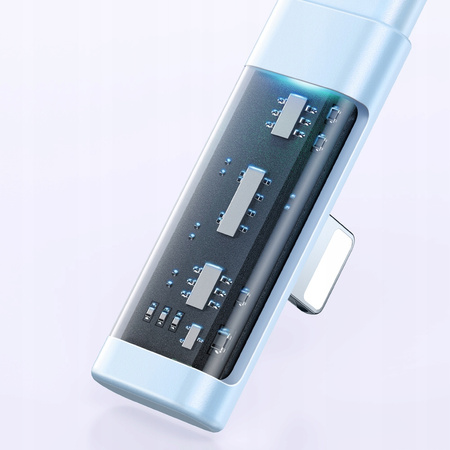 MCDODO KABEL KĄTOWY USB-C LIGHTNING PŁASKI 36W DO IPHONE 13 14 NIEBIESKI 1M