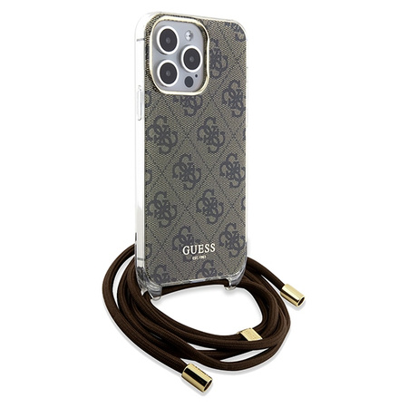 GUESS ETUI HARD CASE DO IPHONE 15 PRO MAX 6.7 CROSSBODY CORD 4G PRINT