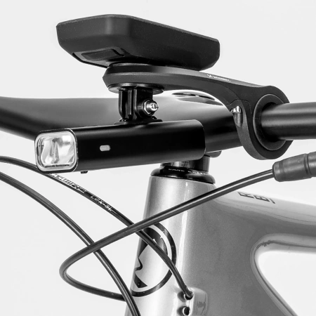 Uchwyt rowerowy Wozinsky WUG-01B na licznik Garmin na kierownicę na kamerkę lampkę - czarny