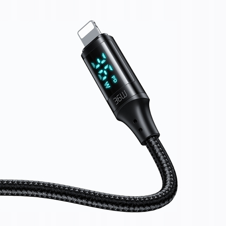 MCDODO KABEL Z WYŚWIETLACZEM USB-C LIGHTNING 36W 1M DO IPHONE X 11 12 13 14