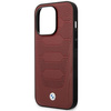 Etui BMW BMHMP14L22RPSR na iPhone 14 Pro burgundowy/burgundy Leather Seats Pattern MagSafe