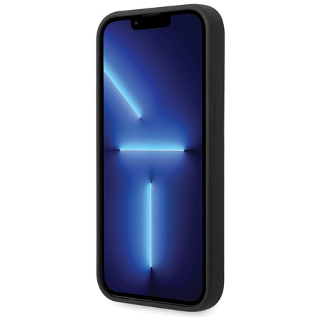 BMW ETUI SILIKONOWE DO IPHONE 15 PRO MAX 6.7 BMHCP15XSILBK Z LOGO METALOWYM