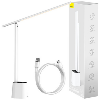 Baseus Smart Eye bezprzewodowa biurkowa lampka LED z akumulatorem 2200 mAh biały (DGZG-02)