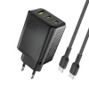 DUDAO ŁADOWARKA SIECIOWA 65W GAŃ DO TELEFONÓW 1 USB-C Z KABLEM