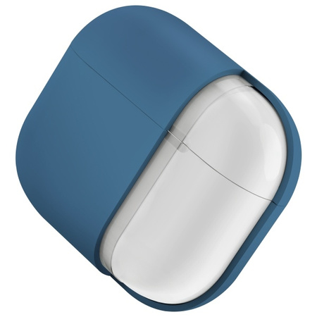 UNIQ etui Nexo AirPods 4 + Ear Hooks     Silicone niebieski/pacific blue