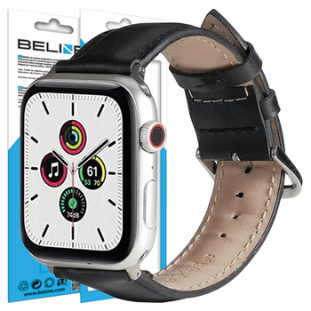 Beline pasek Apple Watch Leather38/40/41mm czarny /black