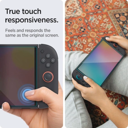 SPIGEN SZKŁO HARTOWANE GLAS.TR EZ FIT 2-PACK DO NINTENDO SWITCH OCHRONA