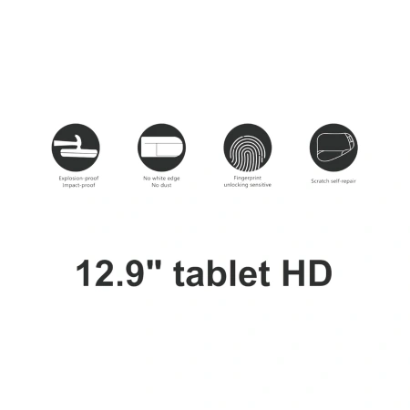 Ochronna folia hydrożelowa 140µm 0,14 mm Tablet do 12,9" HD uniwersalna 240x320 mm