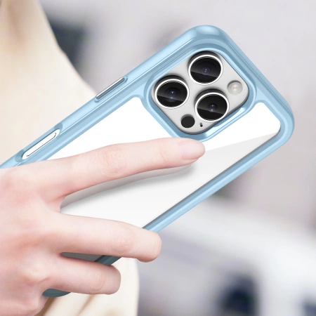 HURTEL ETUI OUTER SPACE CASE Z ŻELOWĄ RAMKĄ DO IPHONE 16 PRO MAX OCHRONA