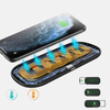 Choetech 2w1 ładowarka bezprzewodowa Qi do telefonu / słuchawek Airpods 2 z 5 cewkami ładującymi 10W czarny (T535-S (H))