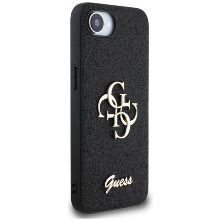 GUESS ETUI FIXED GLITTER BIG 4G DO IPHONE 16E POKROWIEC TPU WYSOKA OCHRONA