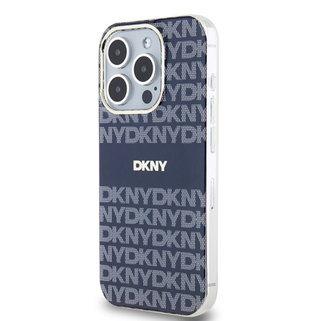 DKNY ETUI HARDCASE DO IPHONE 15 PRO 6.1 IML MONO & STRIPE DO MAGSAFE