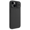Silikonowe etui Nillkin CamShield Silky Silicone Case do iPhone 15 z osłoną na aparat - czarne