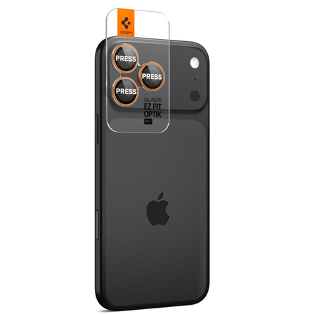 OSŁONA APARATU SPIGEN OPTIK PRO GLAS.TR ”EZ FIT” CAMERA PROTECTOR 2-PACK IPHONE 14 PRO / MAX / 15 PRO / MAX / 16 PRO / MAX / 17 PRO / MAX ORANGE