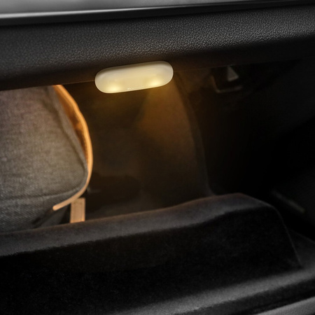 Baseus 2x samoprzylepna lampka lampa LED samochodowa biały (DGXW-02)