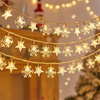 BELINE LAMPKI CHOINKOWE LED SNOWFLAKE STAR 10M 80 LAMPEK CIEPŁE BIAŁE