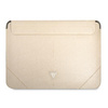 Guess Sleeve GUCS16PSATLE 16" beżowy /beige Saffiano Triangle Logo