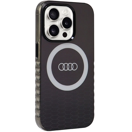 Etui Audi IML Big Logo MagSafe na iPhone 15 Pro - czarne