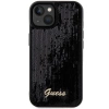 Etui Guess Sequin Script Metal na iPhone 14 / 15 / 13 - czarne