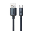 Baseus Crystal Shine Series kabel przewód USB do szybkiego ładowania i transferu danych USB Typ A - USB Typ C 100W 1,2m czarny (CAJY000401)