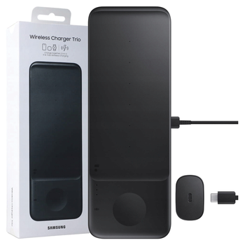 Ładowarka indukcyjna Samsung EP-P6300TBTrio 9W czarny/black