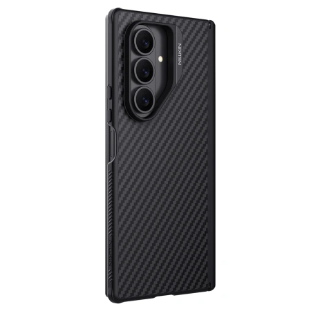 Etui Nillkin Synthetic Fiber Pro Magnetic na Samsung Galaxy Z Fold 7 kompatybilne z MagSafe - czarne