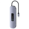 USAMS Adapter HUB 10w1 3xUSB 3.0/TF/SD/USB-C/HDMI/RJ45/VGA PD100W szary/tarnish SJ644HUB01 (US-SJ644)