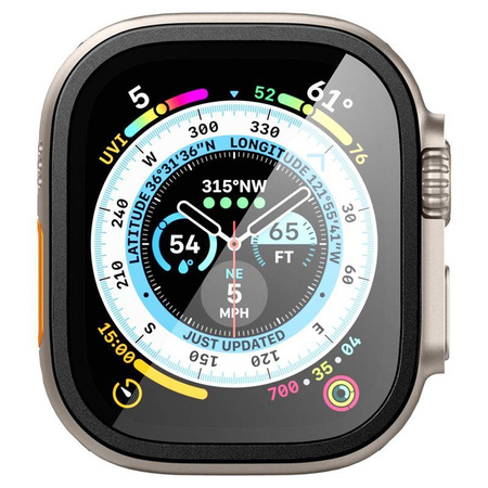 SZKŁO HARTOWANE SPIGEN GLAS.TR SLIM PRO APPLE WATCH ULTRA (49 MM) BLACK