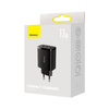 Baseus Compact ładowarka sieciowa 3x USB 17W czarny (CCXJ020101)