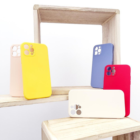 Wozinsky Color Case silikonowe elastyczne wytrzymałe etui iPhone 12 Pro różowy