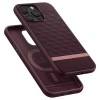 Etui Caseology Parallax Mag z MagSafe na iPhone 15 Pro Max - burgundowe