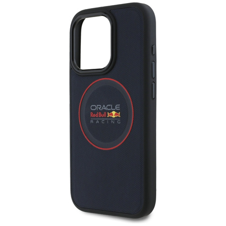 Red Bull RBHMP15X24PUILVR iPhone 15 Pro Max 6.7 hardcase granatowy/navy Leather Red Ring MagSafe