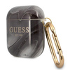 Guess GUA2UNMK AirPods cover czarny/black Marble Collection